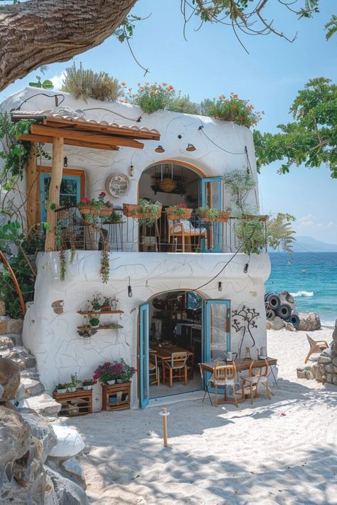 house on the beach-perfect getaway for summer Tiny Beach House Interior, Modern Beach House Interior, Malta House, House On The Beach, Trip To Jamaica, Small Dream Homes, Tiny Beach House, Wall Art Projects, Houses By The Beach