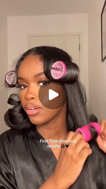 Halima on Instagram: "Blow out results, what did I do wrong?🥲 #blowout #hair #reels" Roller Set Blow Dried Hair, Blowout Blow Dryer, Dominican Blow Out On Natural Hair Before And After, Blowout Hair Natural With Curls, Blow Out Curls Black Woman, Blow Out Black Natural Hair, Natural Blowout Hairstyles For Black Women, African American Blowout Hair Natural, Black Women Blowout Hairstyles