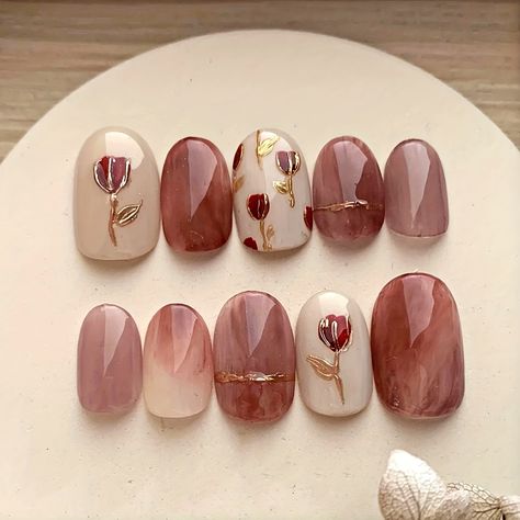 Minimal Nails Art, Korean Nail Art, Fake Nails Designs, Art Deco Nails, Elegant Nail Art, Hello Nails, Vintage Nails, Subtle Nails, Beauty Nails Design