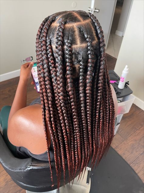 Large Knowles Braids, Original Box Braids, Large Single Braids, Grosse Braids, Big Box Braids Jumbo, Quick Box Braids, Big Knotless Braids, Box Braids Large, Jumbo Knotless