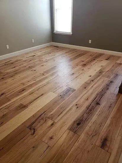 Engineered Hardwood Flooring Wide Plank, Hickory Wood Floors, Wide Plank Hardwood Floors, Hickory Hardwood Floors, Rustic Wood Floors, Hardwood Floor Colors, Prefinished Hardwood, Hickory Flooring, Hickory Wood