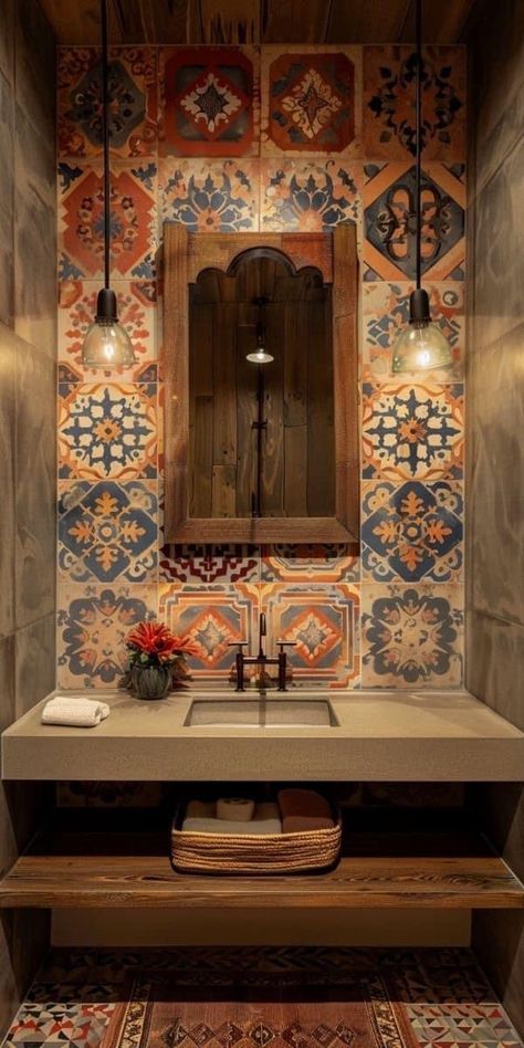 Moroccan Style Bathroom, Duplex Ideas, Dream Life House, Mexican Home, Spanish Style Homes, Dream House Rooms, Mediterranean Home, Spanish House, Kids Bathroom