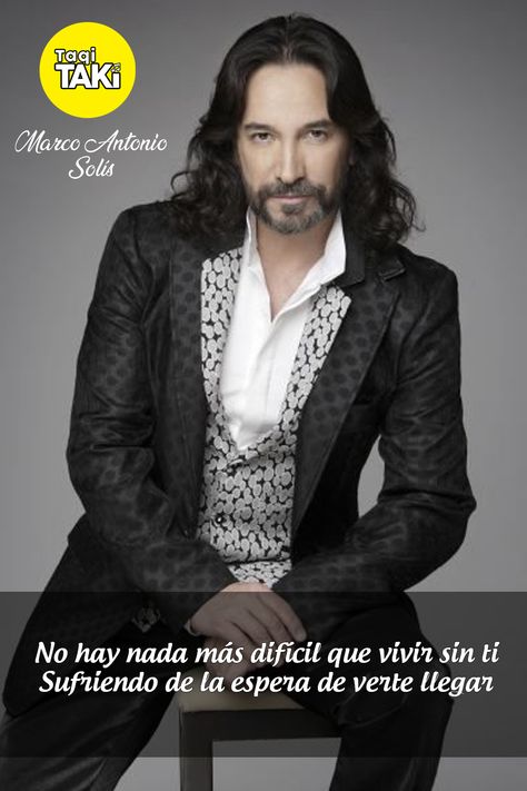 Mas Musica y Videos de: Marco Antonio Solis - No hay nada más difícil que ... Handsome Italian Men, Latin Artists, Spanish Music, Men's Long Hairstyles, Marco Antonio, Pin Pin, Italian Men, Music Legends, Brad Pitt