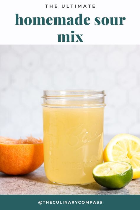 Wondering how to make sweet and sour mix? It only takes a few ingredients to make your new go to homemade sour mix. Sweet And Sour Mix Recipe, Homemade Sweet And Sour Mix, Sour Mix Recipe, Skillet Burgers, Homemade Sour Mix, Czech Desserts, Simple Drinks, Cocktails For A Crowd, Sour Drink