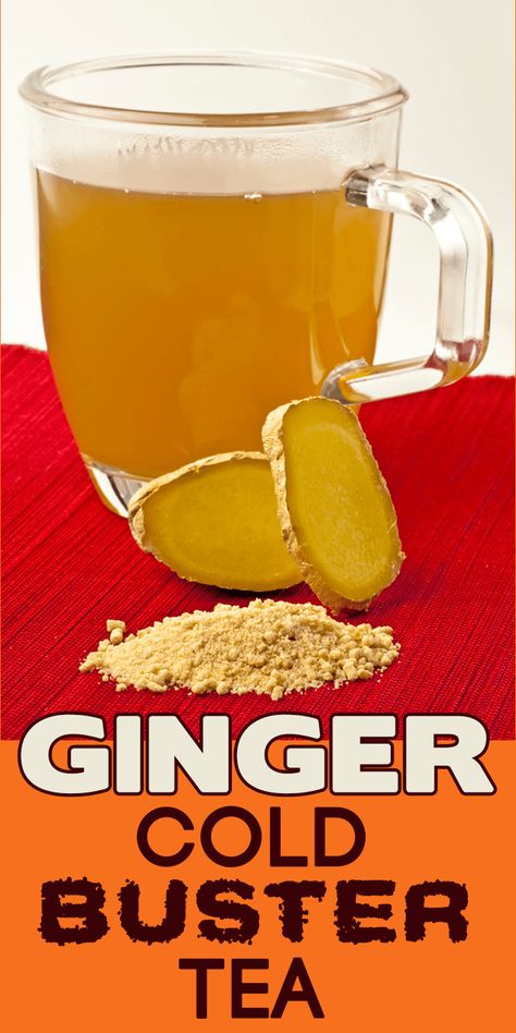 Ginger Tea Recipe - How to make Ginger Cold Buster Tea Cold Buster, Ginger Tea Recipe, Cold Remedies, Ginger Tea, Homemade Remedies, Natural Home Remedies, Simple Recipe, Natural Medicine, Tea Recipes