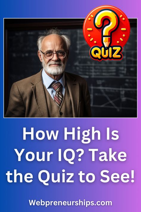 How High Is Your IQ? Take the Quiz to See! Genius Test, Iq Level, Brain Quiz, Quiz Personality, Playbuzz Quizzes, Playbuzz Quiz, Quizzes For Fun, Iq Test, How High Are You