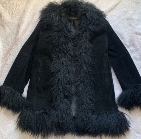 Emo Outfits Winter, Goth Winter Outfits, Thrift Haul, Winter Lookbook, Little Outfits, Outfit Combinations, Retro Outfits, Fur Jacket, Passion For Fashion