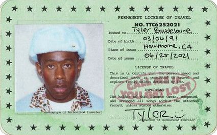 CALL ME IF YOU GET LOST - Album by Tyler, The Creator | Spotify Tyler The Creator Id Card, Tyler The Creator Card, Tyler The Creator Id, Lost Passport, Lost Poster, Ty Dolla Sign, Minimalist Music, Cover Wallpaper, Travel Writing