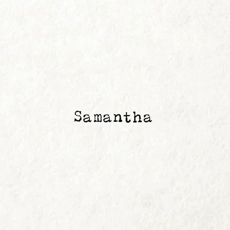 #names #nameaesthetic #typewriter Samantha Name, Name Aesthetic, Girl Names, Typewriter, Pretty Quotes, Baby Clothes, Collage, Quotes, Pins