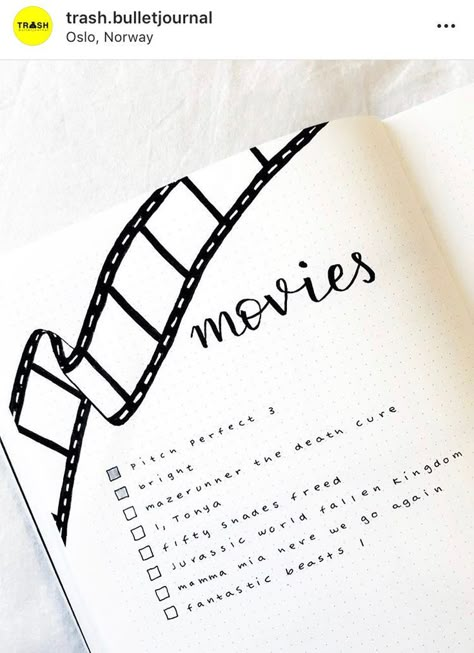 Level up your creativity, organization and productivity levels through these minimalist bullet journal spreads. Movie Watchlist, Bullet Journal Collections, Journal D'inspiration, Minimalist Bullet Journal, Kunstjournal Inspiration, Bullet Journel, Bullet Journal 2020, Penanda Buku, Bullet Journal Spreads