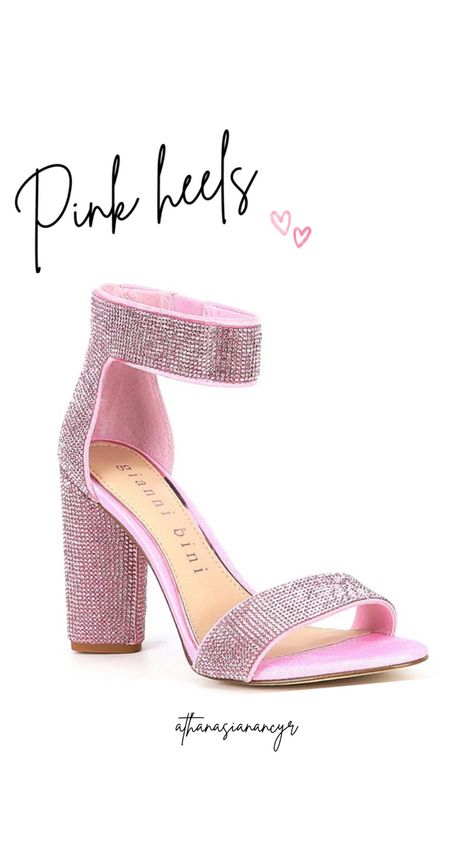 Pink Glitter Hoco Dress, Pink Sparkly High Heels, Pink Sparkle Heels, Pink Prom Heels, Pink Rhinestone Heels, Pink Sparkly Heels, Hoco Heels, Pink Sparkly Shoes, Bright Pink Heels