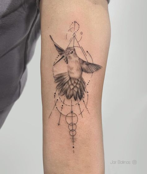 30+ Awesome Hummingbird Tattoo Ideas: Meaning, Symbolism & Cost - 100 Tattoos Hummingbird Circle Tattoo, Geometric Forearm Tattoo, Geometric Hummingbird Tattoo, Tattoo Ideas Meaning, Hummingbird Tattoo Ideas, Sternum Piece, Above Knee Tattoo, Are Tattoos, Hummingbird Tattoos