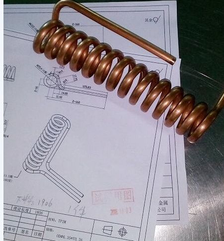 Custom Copper Coil Custom Copper Coils for Heat Exchanger, condenser, thermal management from our USA client. We are manufacturer of bending, soldering all kinds tubing for thermal solutions and cooling systems. Any custom require, welcome your drawing.  ∅63.5mm copper coil Copper Ductwork, Copper Tube Projects, Earth Tubes Cooling, Copper To Pvc Plumbing, Lettuce Farm, Air Conditioning Earth Tubes, Cold Plate, Electrostatic Generator, Copper Still