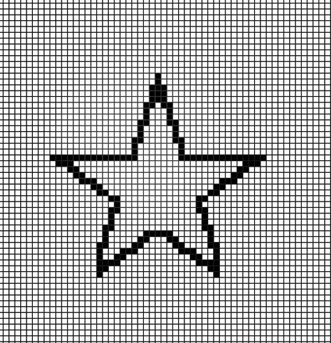 Pixel art Star Pixel Grid Crochet, Star Pixel Grid, Star Pixel Art, Pixel Star, Pixel Crochet, Crochet Stars, Crochet Inspo, Pixel Pattern, Pixel Art Pattern