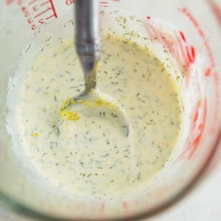 Creamy Pasta Salad Dressing, Roast Whole Garlic, Baja Sauce, Yogurt Dill Sauce, Fish Taco Sauce, Lemon Yogurt, Lemon Dill, Dill Sauce, Vegan Sour Cream