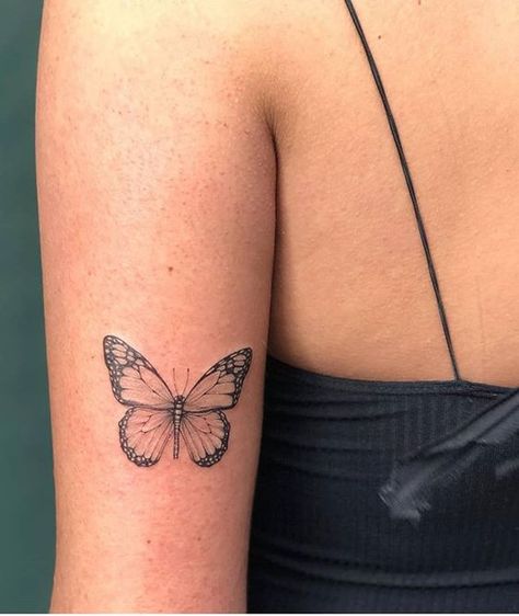 Butterfly With Words In Wings, Dainty Butterfly Tattoo, Red Butterfly Tattoo, Butterfly Thigh Tattoo, Small Butterfly Tattoo, Butterfly Tattoos For Women, Inspiration Tattoos, Small Butterfly, Instagram Tattoo