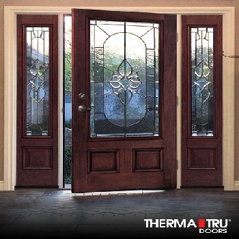 Front Entry Thermatru doors for your house | Quality Glass Block and Window Entry Door Styles, Main Door Design Photos, Entry Door With Sidelights, Traditional Front Doors, Fiberglass Entry Doors, Door Design Photos, Therma Tru, Main Entrance Door Design, Main Entrance Door