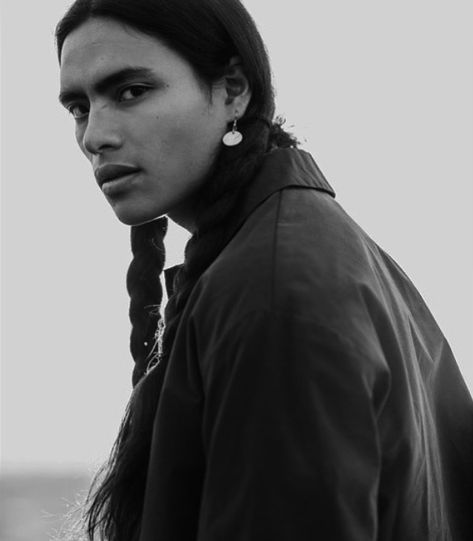 Native American Hair, Indian Male Model, Native American Men, Modeling Agency, Mens Braids, Aesthetic People, Model Face, The Fashion Industry, Native American History