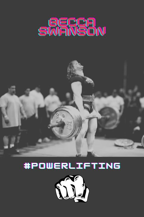 Depicted is a World record attempt at the Deadlift by Becca Swanson. Woman Deadlift, Female Powerlifter, Squat Bench Deadlift, Powerlifting, Bring Back, The Golden, Bodybuilding, Bench, Turn Ons