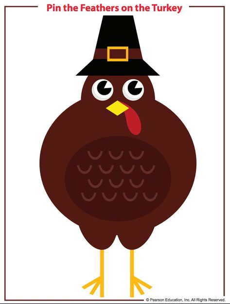 Turkey Free Printable, Turkey Games, Kindergarten Thanksgiving, Fun Thanksgiving Games, Thanksgiving Games For Kids, Thanksgiving Potluck, Pin The Tail, Thanksgiving School, Thanksgiving Preschool