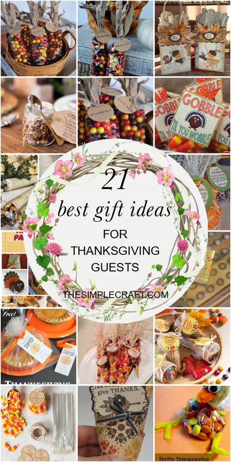 Thanksgiving Guest Gifts, Thanksgiving Table Gifts, Thanksgiving Candy Crafts, Gift Ideas For Thanksgiving, Thanksgiving Table Favors, Thanksgiving Gifts Diy, Thanksgiving Gift Basket, Thanksgiving Food Crafts, Thanksgiving Baskets