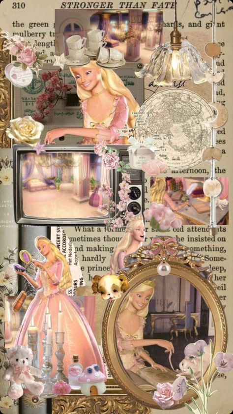 Barbie Core Aesthetic Wallpaper, Barbie Lockscreen Aesthetic, Barbie The Princess And The Pauper, Aesthetic Wallpaper Barbie, Barbie Homescreen, Erika Aesthetic, Barbie Doll Wallpaper, Barbie Lockscreen, Barbie Movies Wallpapers