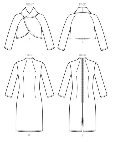 Raglan Sleeve Jacket, Jacket Pattern Sewing, Crop Dress, Vogue Dress, Vogue Sewing, Vogue Sewing Patterns, Vogue Pattern, Vogue Patterns, Sewing Pattern Sizes