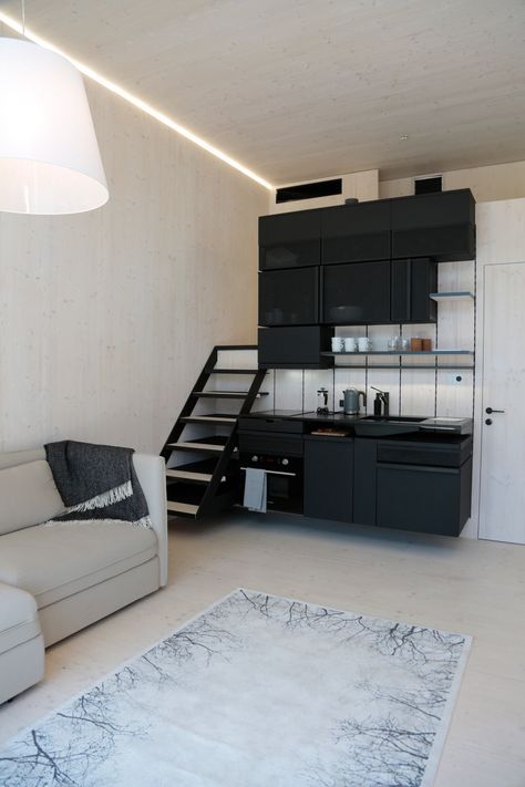 Prefab Homes Uk, Micro Apartment, Home Contemporary, Prefab Cabins, Tiny House Loft, Small Apartment Design, Micro House, Dekorasi Kamar Tidur, Prefabricated Houses