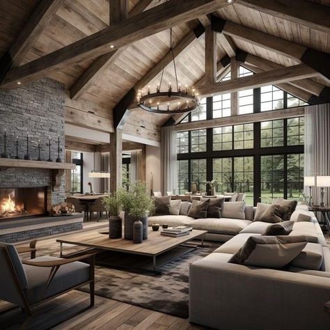 Modern Farmhouse Living Room Ideas, Modern Farmhouse Living, Modern Farmhouse Living Room, Farmhouse Living Room, Dream House Interior, Dream House Plans, Elevate Your Home, Cabin Homes, Farmhouse Living