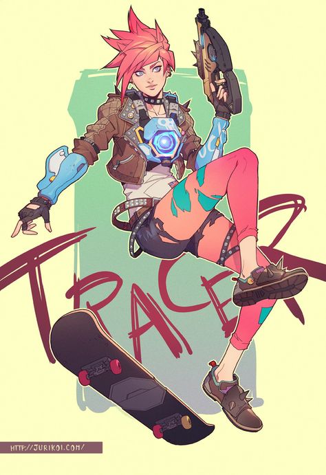 Overwatch has developed quite a fan art following.... - Page 15 - NeoGAF Style Cyberpunk, Overwatch Drawings, Overwatch Tracer, Overwatch Fan Art, Overwatch 2, Female Character Design, Video Game Art, Game Character, Overwatch