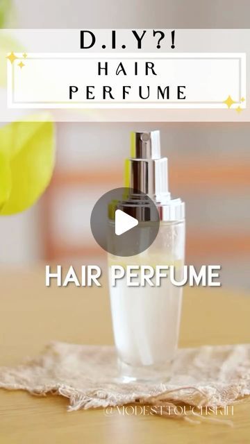 Modest Touch | Skin on Instagram: "✨ DIY Hair 👇Perfume ✨

Make your hair smell amazing with this quick and easy DIY Hair Perfume! 

🌹 Perfect for a refreshing scent boost, this natural formula is infused with the luxurious fragrance of rose or jasmine.

🔸 Instructions:

Mix 1 tbsp argan oil with 10-12 drops of rose or jasmine essential oil.
Add 1/2 cup rose or jasmine water to the blend.
Pour into a spray bottle and give it a good shake.
Spritz lightly onto your hair for a long-lasting, fresh scent.

💫 Benefits:

Argan oil nourishes and adds shine to your hair without weighing it down.

Rose/jasmine essential oils provide a calming, floral aroma that lasts all day.

Rose/jasmine water adds hydration and a light, refreshing scent.

Smell like a dream all day long! 🌸✨

————————————————— Diy Hair Perfume, Hair Perfume Diy, Easy Diy Hair, Jasmine Essential Oil, Perfume Making, Hair Perfume, Smell Amazing, Instagram Diy, Young Living Essential Oils