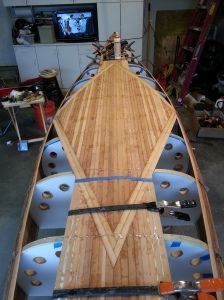 Cedar Strip Boat, Canoe Ideas, Cedar Strip Kayak, Wooden Paddle Boards, Canoe Plans, Canoe Accessories, Cedar Strip Canoe, Wooden Kayak, Steam Bending Wood