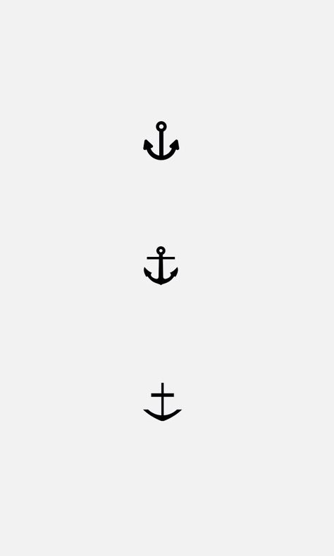 anchors Simple Anchor Tattoo, Anchor Tattoo Design, Anker Tattoo, Tato Henna, Anchor Tattoos, Anchor Tattoo, Design Tattoo, Little Tattoos, Mini Tattoos