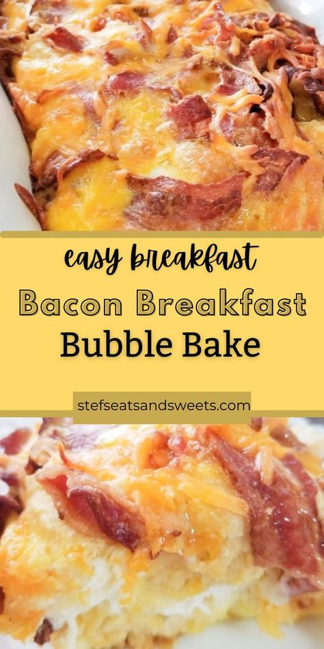 Breakfast Casserole With Biscuits Bacon, Egg Cheese Casserole, Tator Tot Breakfast, Bubble Bake, Casserole With Biscuits, Bacon Casserole Recipes, Bacon Biscuits, Biscuits Breakfast, Breakfast Casserole With Biscuits