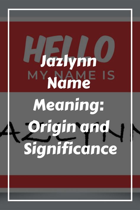 If you are considering the name Jazlynn for your baby girl, you may be curious about its meaning and origin. Jazlynn is a modern name that combines the names Raelynn Name, Middle Names For Girls, Name Origins, Cute Nicknames, Unique Meaning, Modern Names, Be Curious, Name Generator, Name Meaning