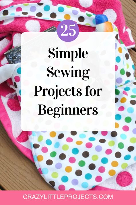 Need an easy project to help you learn to sew? These projects are perfect for new sewers. Try one today. Couture, Everyday Sewing Projects, Learning To Sew Beginner Projects, Teaching Sewing To Kids, Baby Sewing Projects For Beginners, Easy First Time Sewing Projects, Easy Sewing Machine Projects For Kids, Middle School Sewing Projects, Easy Fabric Projects