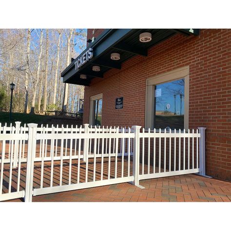 Zippity Outdoor Products Kensington 3-ft H x 5.5-ft W White Vinyl Fence Rail in the Vinyl Fencing department at Lowes.com Vinyl Picket Fence, Vinyl Gates, Portable Fence, White Vinyl Fence, Vinyl Fence Panels, Picket Fence Panels, Fencing & Gates, Fence Panel, Vinyl Fence