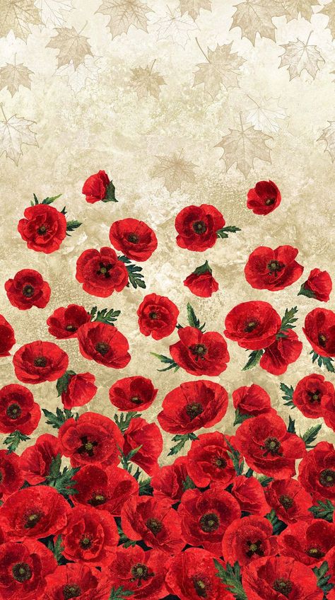 Iphone Wallpaper Orange, Oh Canada, Poppy Wallpaper, Northcott Fabrics, 11th Anniversary, Poppy Pattern, Cool Backgrounds Wallpapers, Red Wallpaper, Digital Flowers