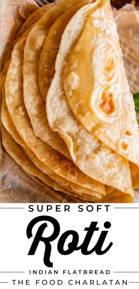 Roti Indian, Slow Cooker Beef Curry, Roti Bread, Salty Recipes, Indian Flatbread, Tikka Recipe, The Food Charlatan, Bread Soft, Roti Recipe