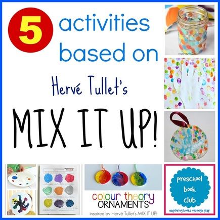 5 Activities Based on Hervé Tullet's Mix It Up! #preschoolbookclub (includeS GIVEAWAY) Salt Dough Handprints, Preschool Teacher Resume, Crayon Activities, Mixed Up Chameleon, Harold And The Purple Crayon, Book Club Activities, Herve Tullet, Purple Crayon, Montessori Art