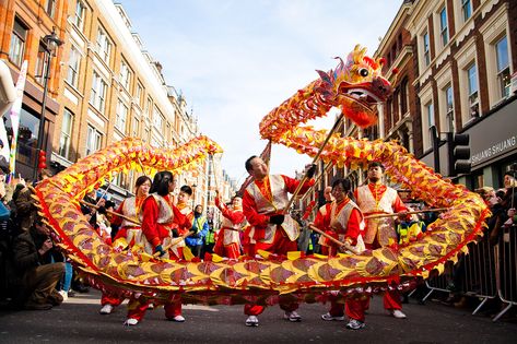 Chineese New Year, Chinese New Year Dragon Dance, Chinese Festival Dragon, Lunar New Year Animals, Chinese New Year Performance, Chinese New Year Parade, Dragon Project, Year Of The Rooster, Cultural Dance