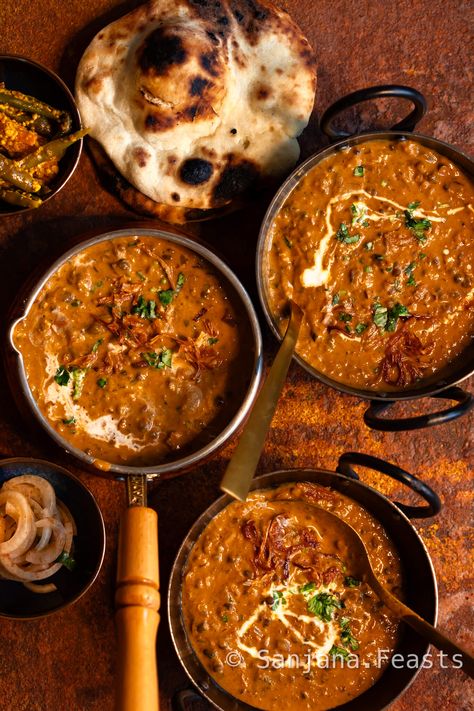 Dal Makhani Recipe (Slow Cooker Instant Pot) - Easy Indian Recipes Slow Cooker Instapot Recipes, Vegan Indian Crockpot Recipes, Instant Pot Masoor Dal, Slow Cooker Dhal, Dahl Makhani Recipe, Veg Slow Cooker Recipes, Massor Dal Recipe, Channa Dal Recipes Indian, Dhal Makhani Recipe