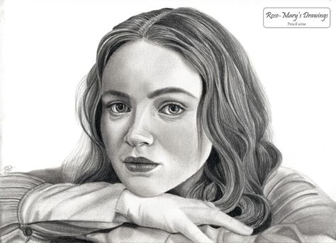 Stranger Things Portrait Drawing, Sadie Sink Sketch, Sadie Sink Portrait, Sadie Sink Drawing, Max From Stranger Things, Speed Drawing Videos, Harley Quinn Drawing, Stranger Things Max, Max Mayfield