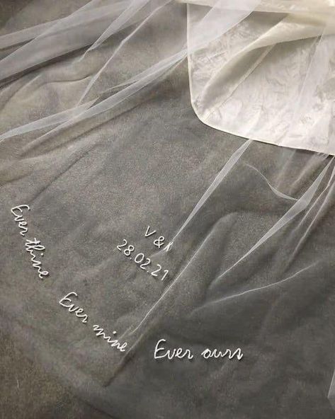 Unique Wedding Veils, Dream Wedding Decorations, Words And Phrases, Dream Wedding Ideas Dresses, Embroidered Monogram, Tell A Story, Embroidered Wedding, Wedding Goals, Wedding Mood