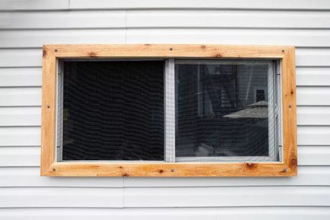 14 Easy Window Makeover DIY Ideas | Hometalk Window Makeover, Craftsman Style Trim, Planter Shelf, Garage Windows, Frosted Window Film, Makeover Before And After, Stone Fire Pit, Frosted Windows, Simple Curtains