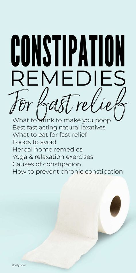 Quick DIY constipation remedies for fast relief from constipation including what to drink to make you poop, natural laxatives, food to eat & avoid plus yoga & relaxation exercises. #constipation #constipationrelief #constipationremedies #guthealth Natural Laxitive, Constipation Relief Fast, Constipation Remedies, Chronic Constipation, Prevent Constipation, Relaxation Exercises, Constipation Relief, Relieve Constipation, Relaxing Yoga