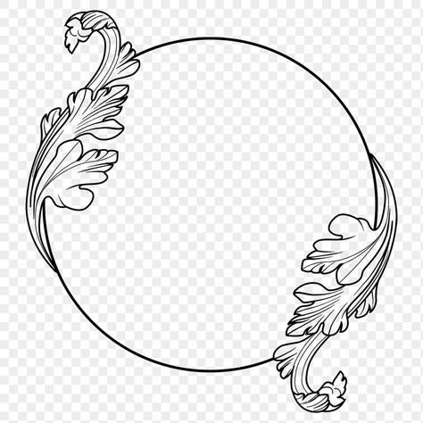 Circle Frame Aesthetic, Png Frame Aesthetic, Aesthetic Flower Png, Png Frame, Ornamental Design, Circle Frame, Aesthetic Flower, Of Aesthetic, Ornament Frame