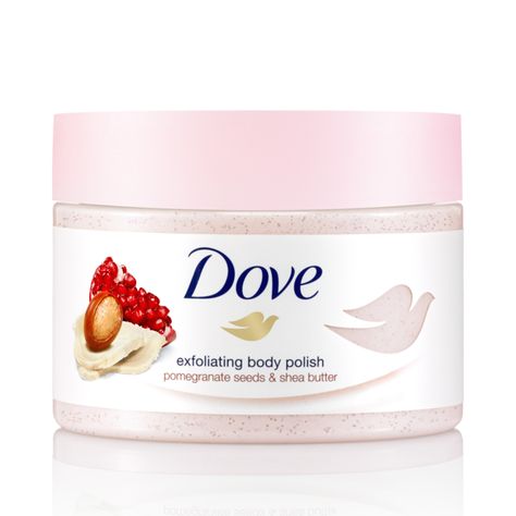 Dove Exfoliating Body Polish Pomegranate Seeds & Shea Butter  #bodyscrub #bodywash #exfoliate #skincare Dove Exfoliating Body Polish, Exfoliating Body Polish, Mild Acne, Best Body Scrub, Soft Smooth Skin, Best Face Wash, Skin Care Benefits, Amazing Body, Exfoliating Body Scrub