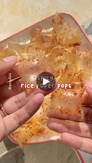 Rice Paper Dessert, Vegan Subs, Korean Drink, Korean Drinks, Spicy Rice, Paper Pop, English Food, Best Appetizers, Chilli Powder