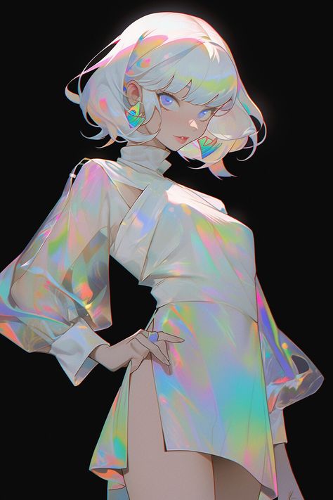 Holographic Character Design, How To Draw Holographic, Holographic Outfit Aesthetic, Hologram Character Design, Hologram Clothes, Hologram Character, Hologram Drawing, Holographic Aesthetic, Siluete Umane